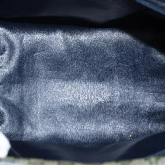 CELINE Macadam Canvas Boston Bag Navy Auth - Picture 12 of 16